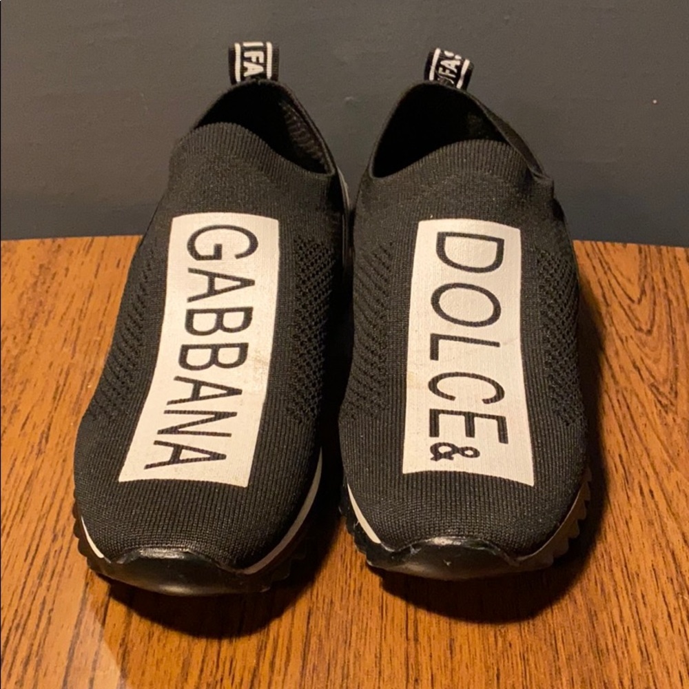 D&G Slip On Sneakers No Lace Trainers Sz6 Designer